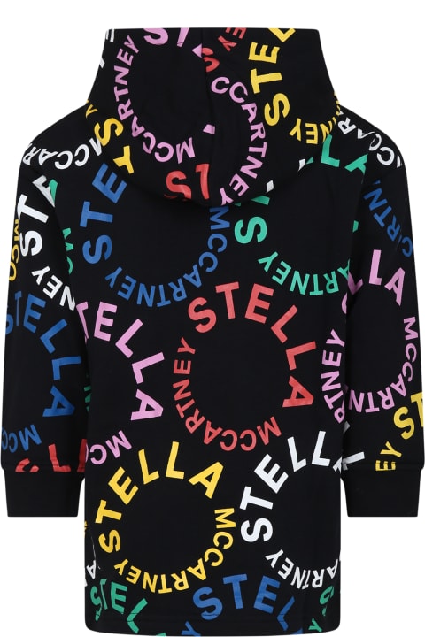 Dresses for Girls Stella McCartney Kids Black Dress For Girl With Logo
