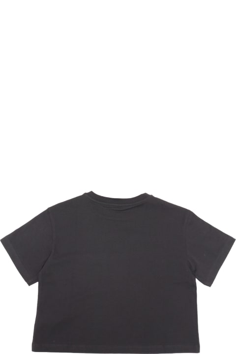 Dolce & Gabbana Kidsのセール Dolce & Gabbana D&g Black Cropped T-shirt
