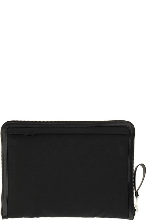 Tom Ford Totes for Men Tom Ford Logo Patch Clutch Bag