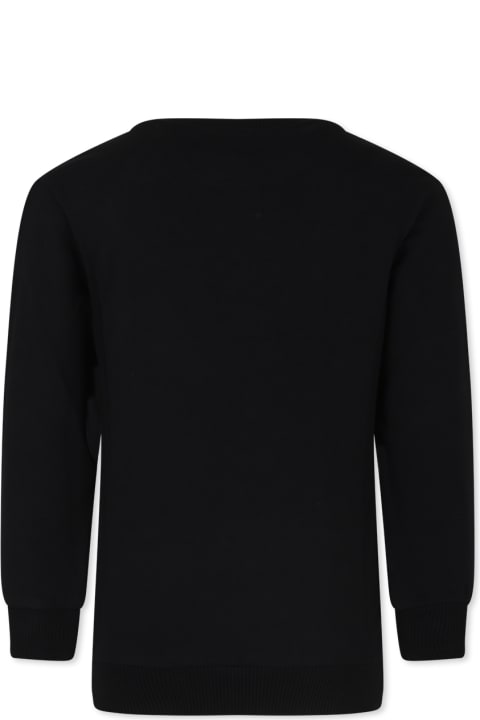 Balmain Sweaters & Sweatshirts for Girls Balmain Black Sweatshirt For Girl With Logo