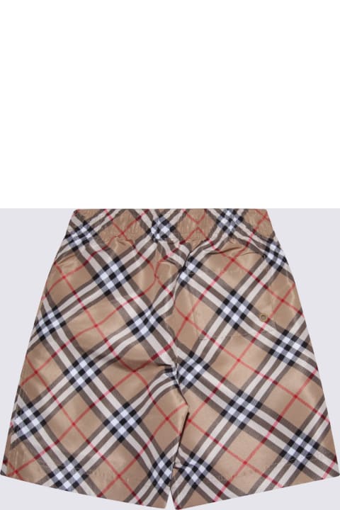 Burberry Bottoms for Boys Burberry Beige Shorts