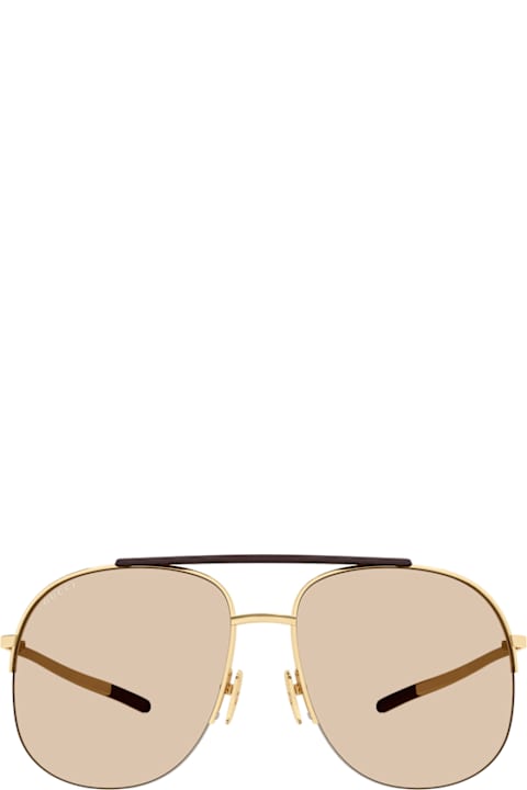 Gucci Eyewear for Kids Gucci Eyewear Gucci Gg2165s Institutional Logo 002 Gold Brown Sunglasses