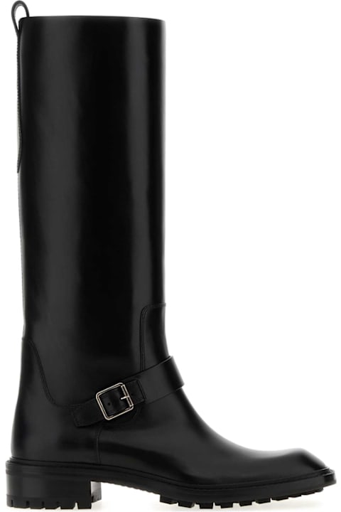Homeware Saint Laurent Black Leather Vadim Boots