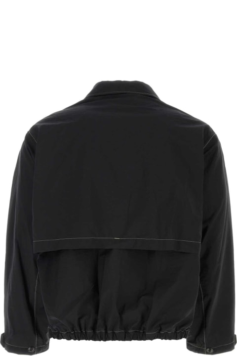 Lemaire Clothing for Men Lemaire Black Cotton Blend Jacket