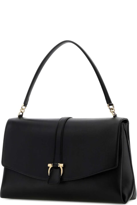 Homeware Ferragamo Black Leather Shoulder Bag