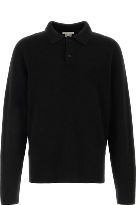 The Row for Kids The Row Black Cashmere Tiger Polo Shirt
