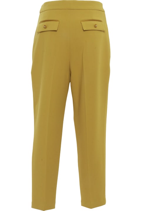 Elisabetta Franchi لـ Women Elisabetta Franchi Elegant Yellow Trousers