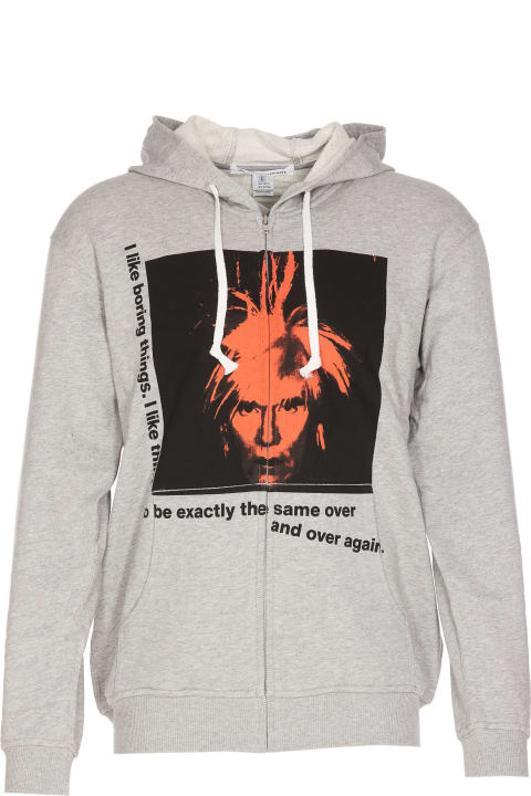 Fleeces & Tracksuits for Men Comme des Garçons Andy Warhol Print Zip Up Sweatshirt