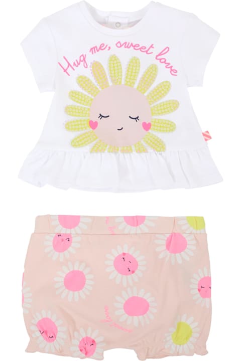 Homeware Billieblush White Suit For Baby Girl With Daisy