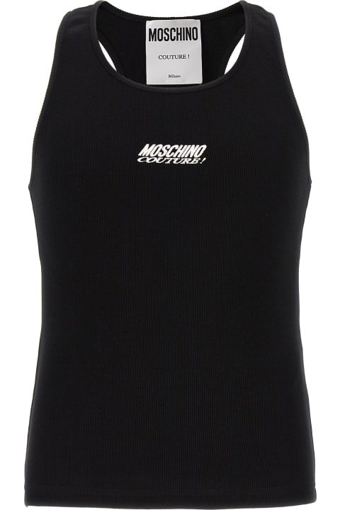 Moschino Topwear for Men Moschino Logo Embroidery Tank Top