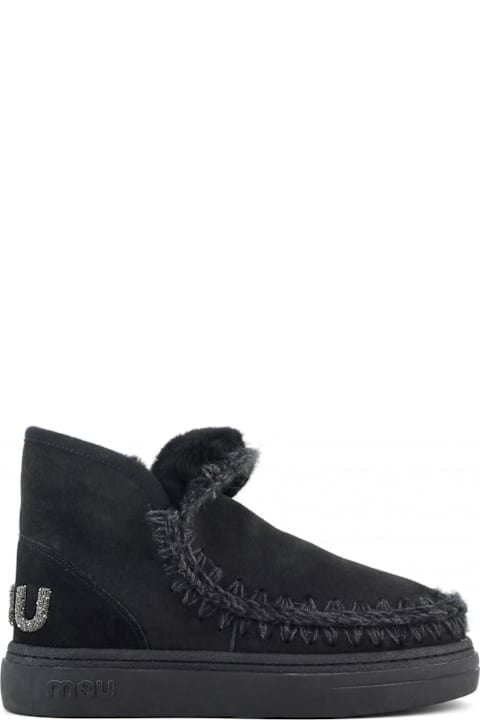 Mou Shoes for Women Mou Eskimo Sneaker Bold In Black Leather