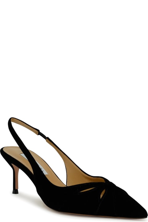 【送料&関税込】Aquazzura Black Velvet Moves Sling 65 送料&関税込】Aquazzura Black Velvet Moves Sling 65 Alex
