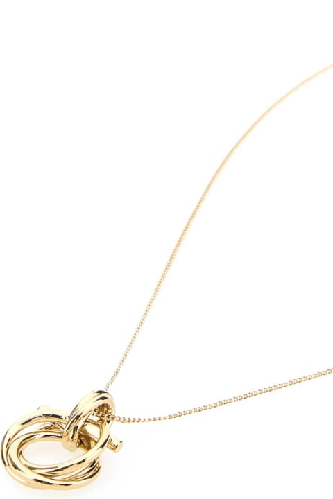 Ferragamo Jewelry for Women Ferragamo Gold Metal Gancini Necklace