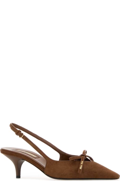 Miu Miu Brown Suede Pumps