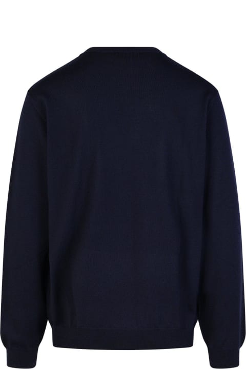 Fleeces & Tracksuits for Men A.P.C. Logo Embroidered Crewneck Jumper