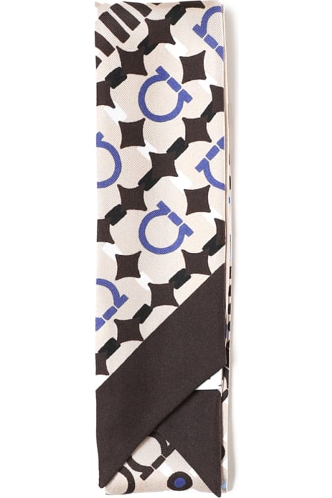 Scarves & Wraps for Women Ferragamo Scarf With Logo Print