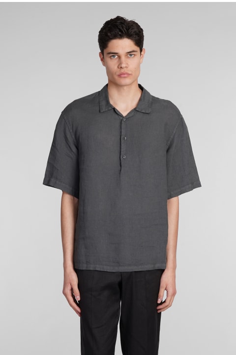 Barena Clothing for Men Barena Mola Shirt In Grey Linen