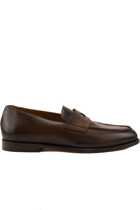 Doucal's Shoes for Men Doucal's Penny Mario 50 Leather Moccasin