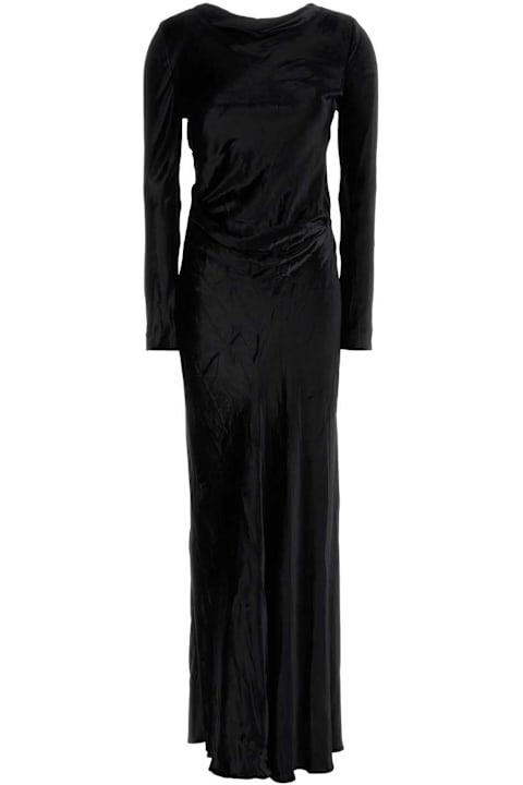 Homeware Alberta Ferretti Black Velvet Long Dress