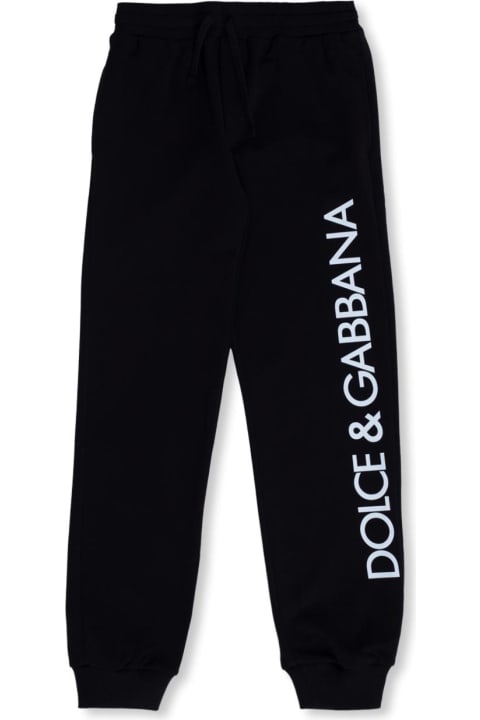 ボーイズ Dolce & Gabbanaのボトムス Dolce & Gabbana Dolce & Gabbana Kids Logo-printed Sweatpants
