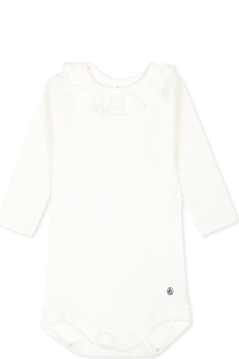 Petit Bateau Bodysuits & Sets for Baby Girls Petit Bateau White Bodysuit For Baby Girl