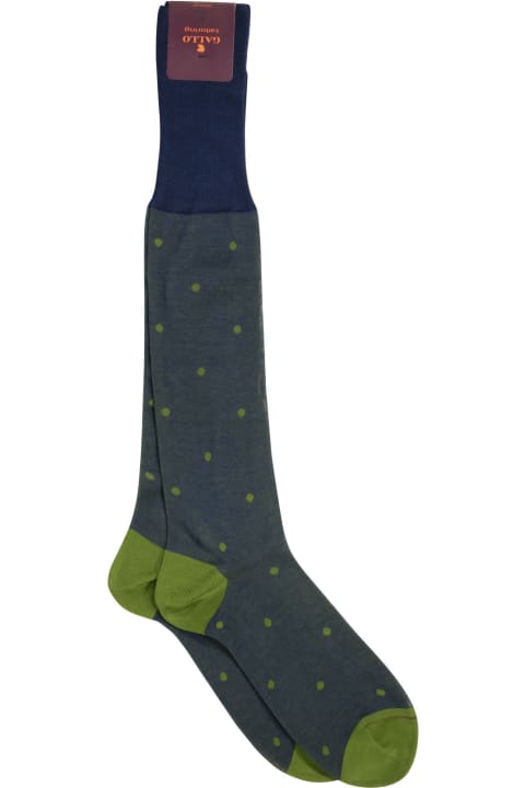 Gallo for Kids Gallo Polka Dot Cotton Long Socks