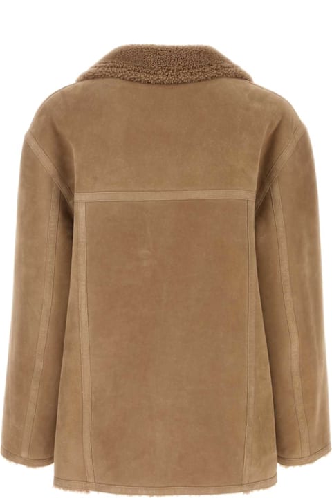 أدوات منزلية Fendi Camel Shearling Jacket