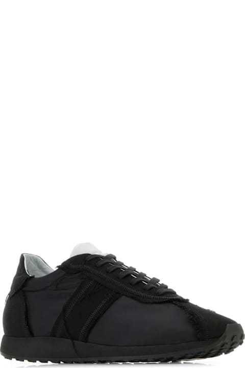The Row Shoes for Men The Row Black Fabric Mika Sneakers