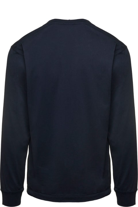 Stone Island Clothing for Men Stone Island Long-sleeved T-shirt With Logo Patch In Cotton Man