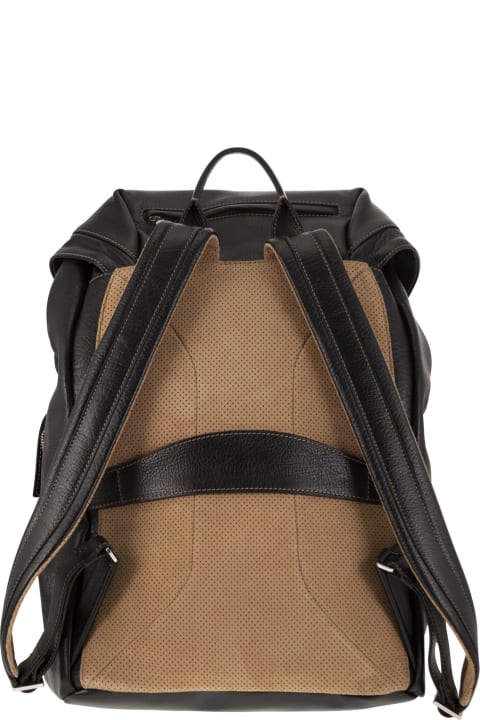メンズ バッグのセール Brunello Cucinelli Leather Backpack