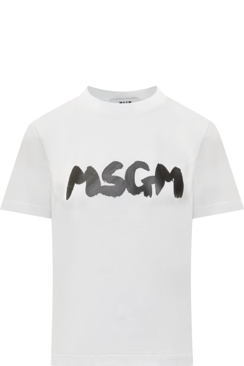 ウィメンズ MSGMのトップス MSGM T-shirt With Logo