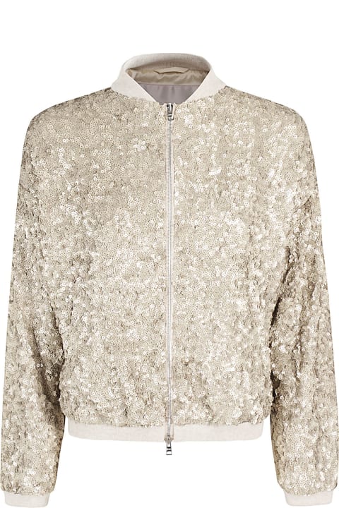 Homeware Herno Gold Sequin Bomber