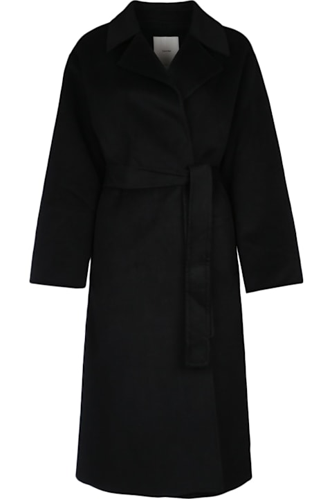 Calvin Klein معاطف وجواكت لـ السيدات Calvin Klein Ls Df Wool Long Wrap Coat