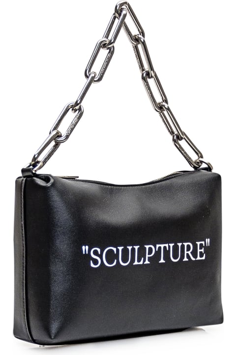 Totes for Women Off-White Pouch With Writing