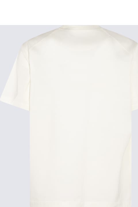 メンズ Y-3のトップス Y-3 Cream And Black Cotton T-shirt