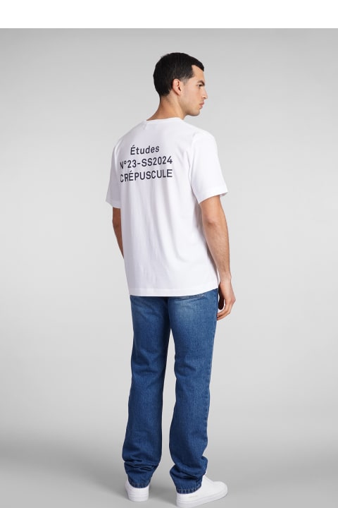 Études Topwear for Men Études T-shirt In White Cotton