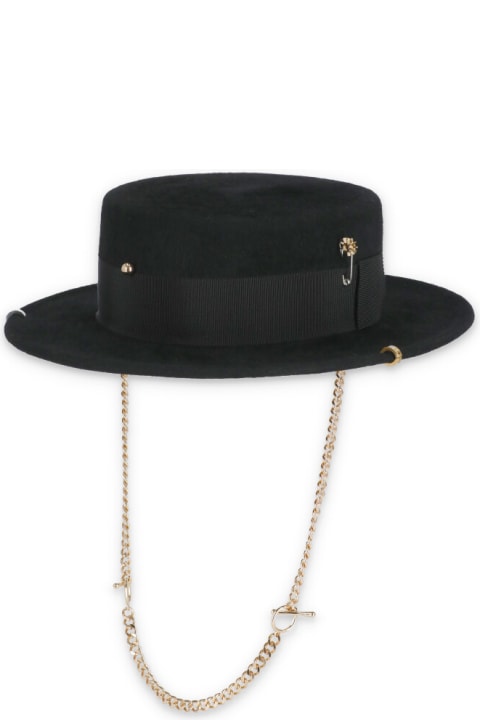 Hats for Women Ruslan Baginskiy Hat With Pin