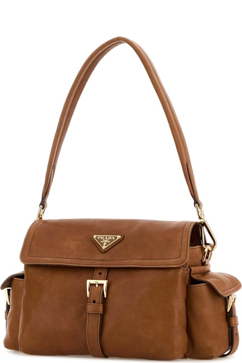 Homeware Prada Camel Nappa Leather Prada Explore Shoulder Bag