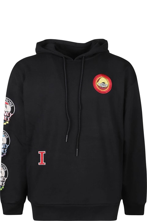 Looney Tunes Patched Hooded Sweatshirt