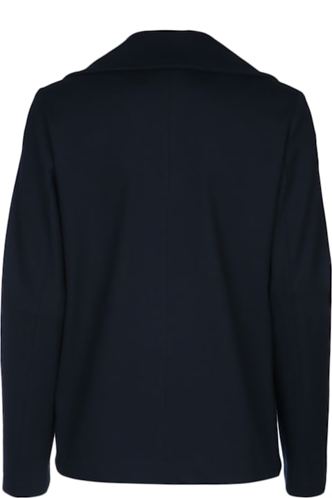Harris Wharf London for Men Harris Wharf London Women Peacoat Diagonal Crafted With Loro Piana Fab