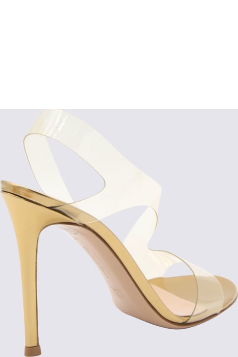 Fashion for Women Gianvito Rossi Nude Leather And Pvc Metropolis Sandals