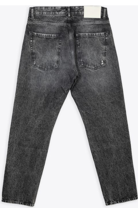 Man Jeans Five pockets faded black jeans - Kanye
