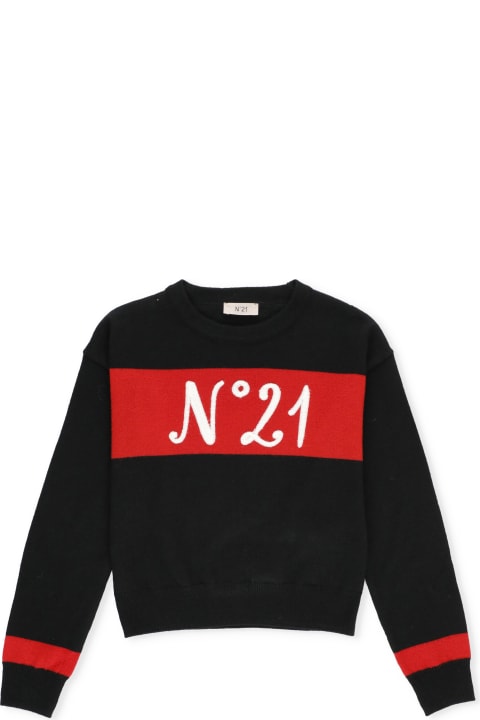 N.21 Sweaters & Sweatshirts for Girls N.21 Sweater With Logo
