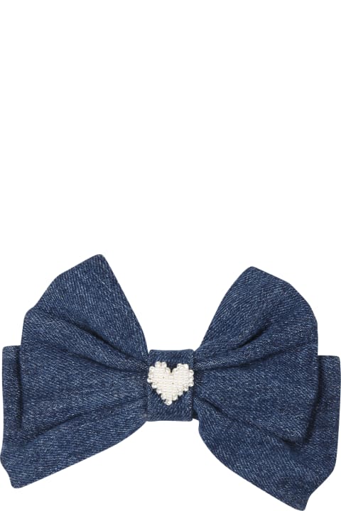 self-portrait for Kids self-portrait Blue Hair Clip For Girl With Heart