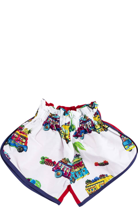 Stella Jean Bottoms for Girls Stella Jean Girl's Shorts In Printed Cotton