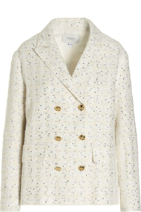 Giambattista Valli Coats & Jackets for Women Giambattista Valli Double Breast Sequin Blazer Jacket