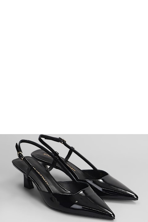 Stuart Weitzman for Men Stuart Weitzman Vinnie 50 Pumps In Black Patent Leather
