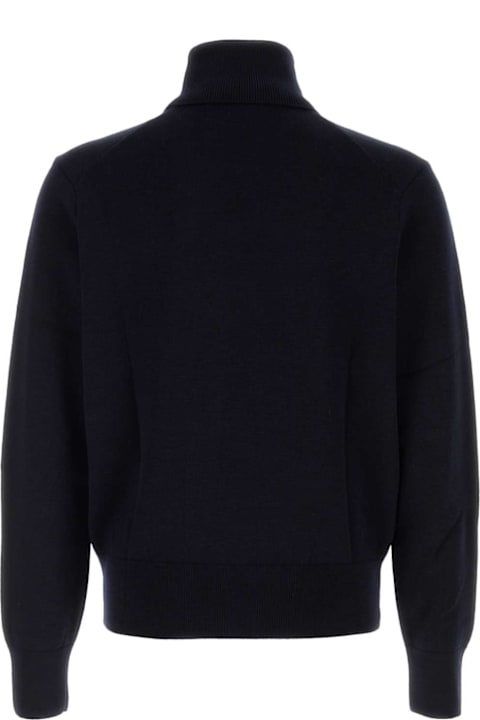 Ami Alexandre Mattiussi for Kids Ami Alexandre Mattiussi Midnight Blue Wool Sweater