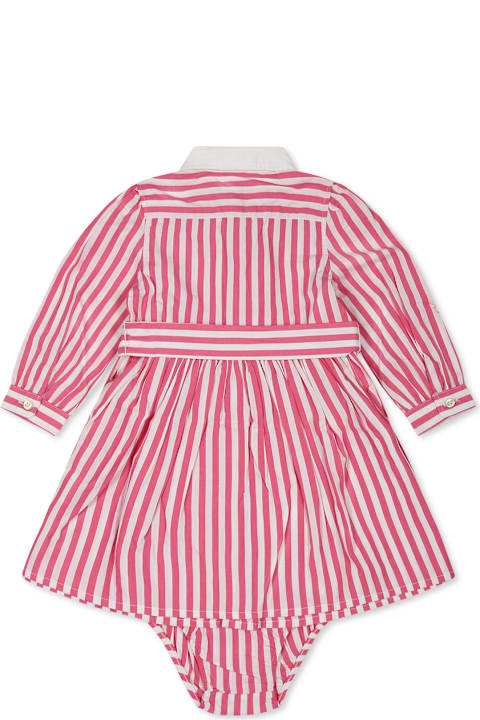 Homeware Ralph Lauren Fuchsia Dress For Baby Girl With Horse