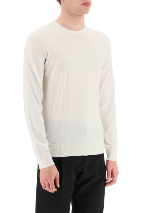 Sweaters for Men Zegna Leightweight Cachemire And Silk Pullover